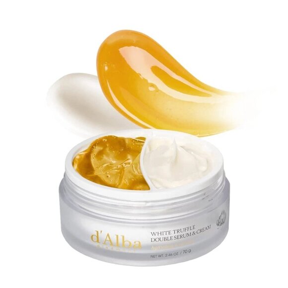 d'Alba Italian White Truffle Double Serum & Cream Vegan 2-in-1 Moisturizer 2.46z - Picture 1 of 9